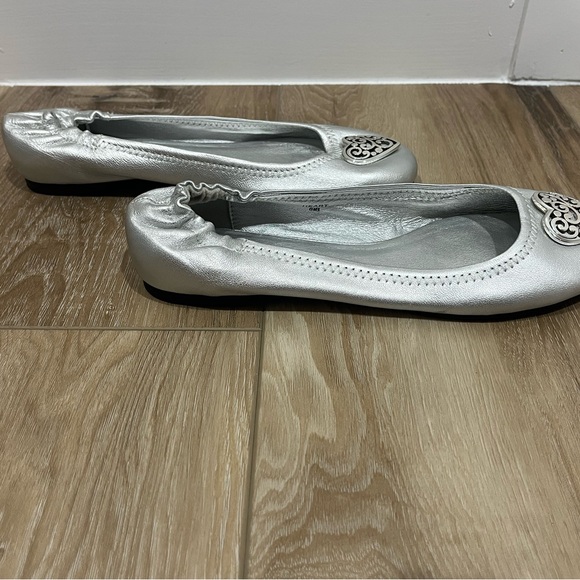 Brighton Silver Flats with Heart Accent - Picture 6 of 8